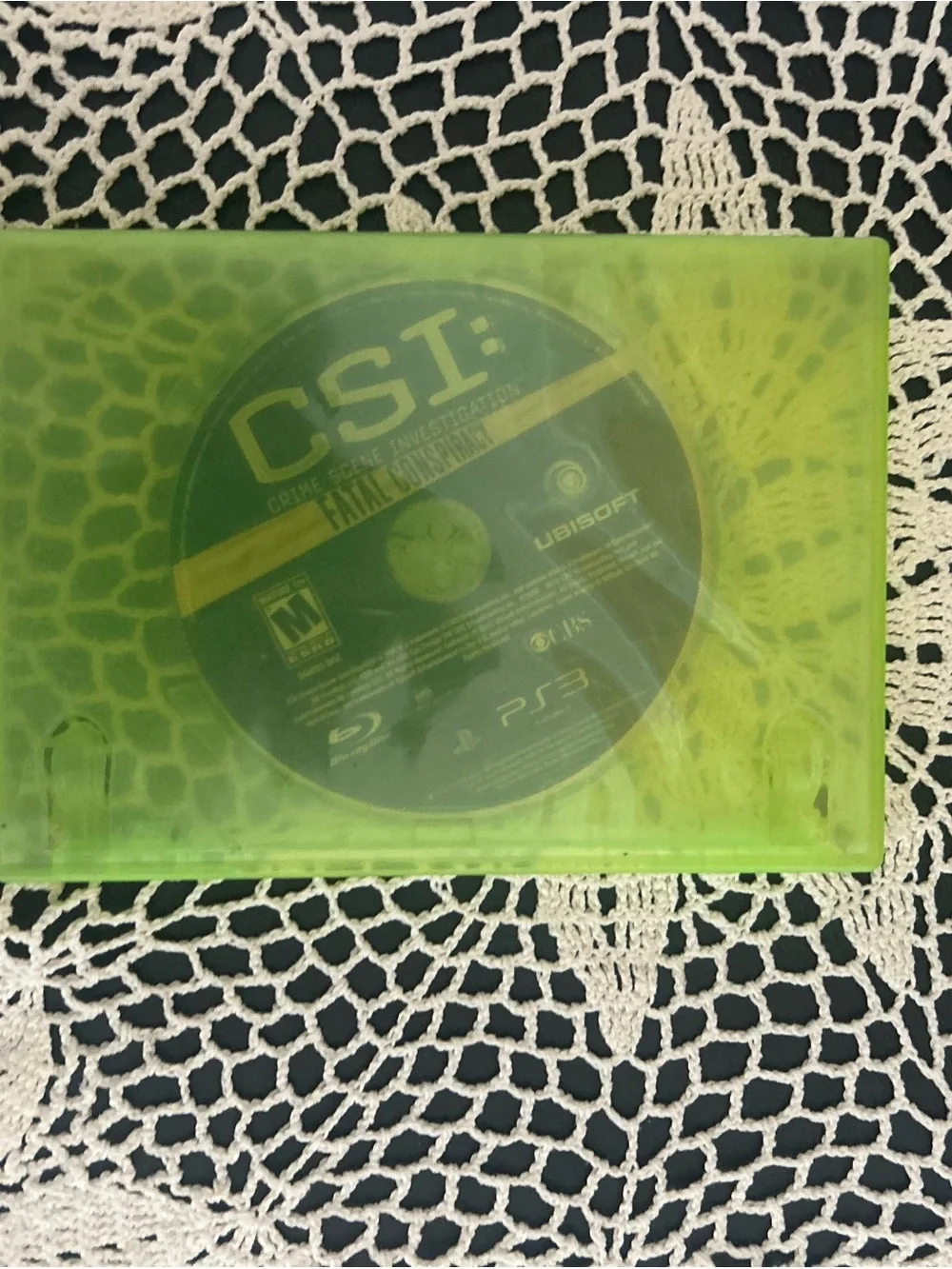 PS3 CSI Fatal Conspiracy Game Disc